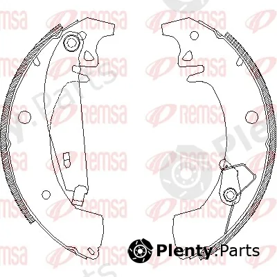 Remsa 4078.01 — Brake Shoe