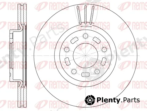 Remsa 6672.10 — Brake Disc