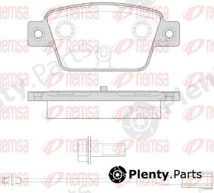 Remsa 0861.12 — Brake Pad Set, disc brake
