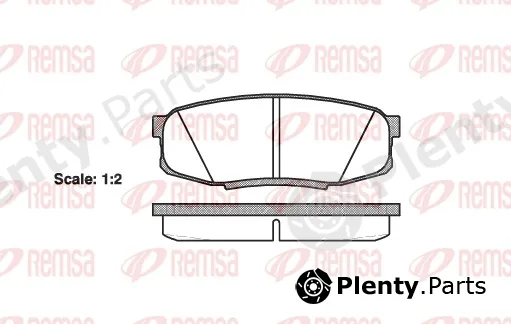 Remsa 1272.00 — Brake Pad Set, disc brake