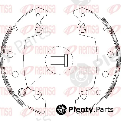 Remsa 4017.01 — Brake Shoe