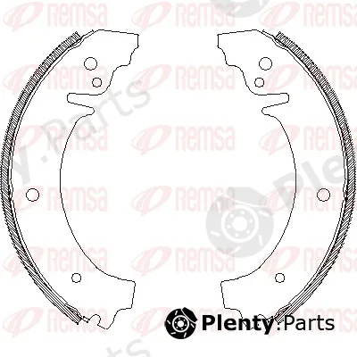 Remsa 4026.00 — Brake Shoe