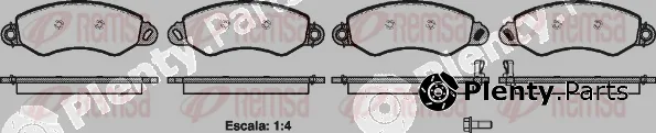 Remsa 1255.02 — Brake Pad Set, disc brake