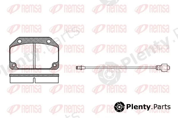 Remsa 0027.02 — Brake Pad Set, disc brake