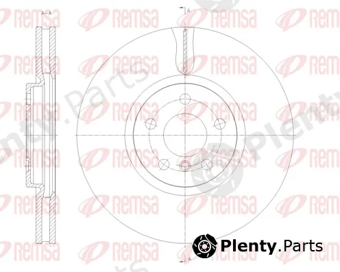 Remsa 61789.10 — Brake Disc