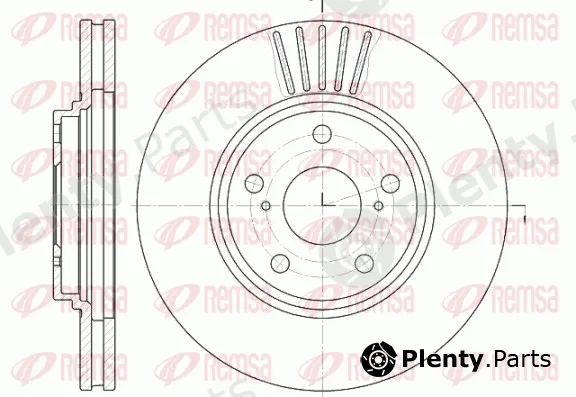 Remsa 61228.10 — Brake Disc
