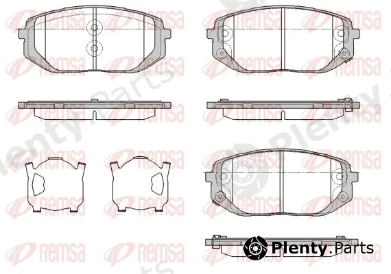 Remsa 1957.02 — Brake Pad Set, disc brake