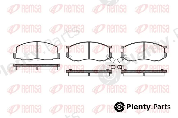 Remsa 0187.02 — Brake Pad Set, disc brake