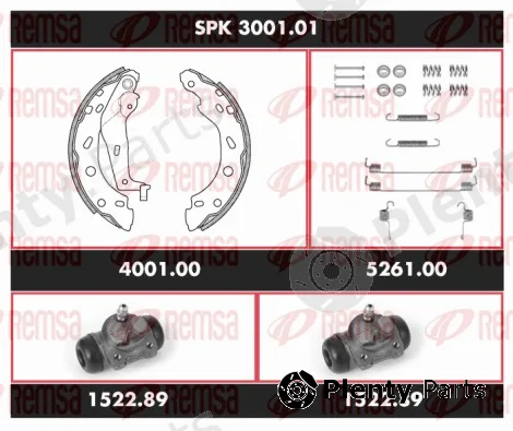 Remsa SPK3001.01 — Brake Kit, drum brake Super Precision Kit