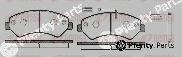 Remsa 1275.12 — Brake Pad Set, disc brake