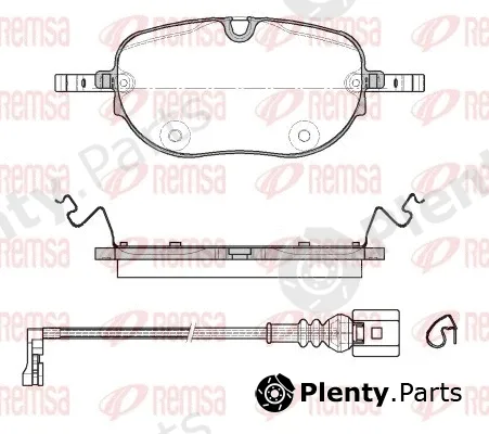 Remsa 1963.01 — Brake Pad Set, disc brake