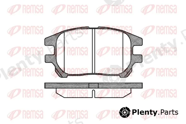 Remsa 0972.00 — Brake Pad Set, disc brake