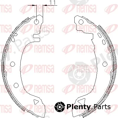Remsa 4182.00 — Brake Shoe