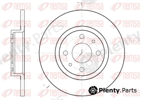 Remsa 6191.00 — Brake Disc