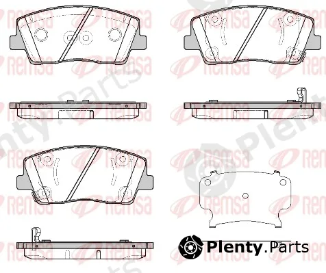 Remsa 1812.02 — Brake Pad Set, disc brake