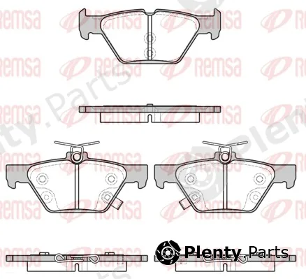 Remsa 1638.02 — Brake Pad Set, disc brake