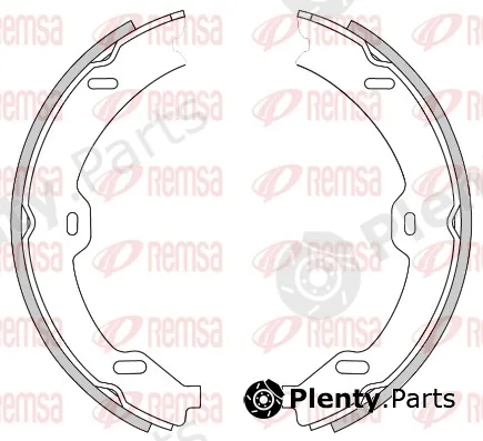 Remsa 4693.00 — Brake Shoe, parking brake