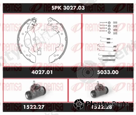 Remsa SPK3027.03 — Brake Kit, drum brake Super Precision Kit