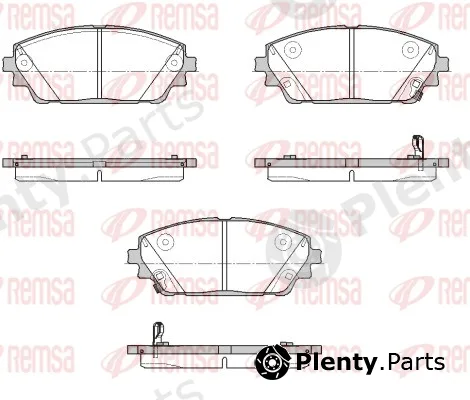 Remsa 1900.02 — Brake Pad Set, disc brake