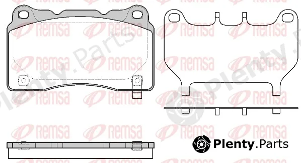 Remsa 0666.64 — Brake Pad Set, disc brake