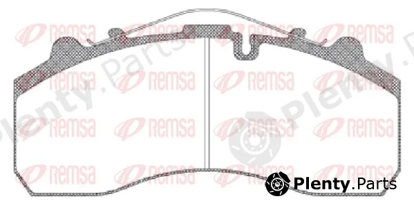 Remsa JCA637.00 — Brake Pad Set, disc brake Heavy Duty Brake Pads