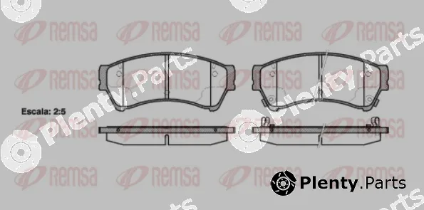 Remsa 1196.02 — Brake Pad Set, disc brake