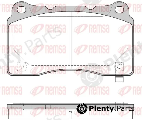 Remsa 0666.24 — Brake Pad Set, disc brake