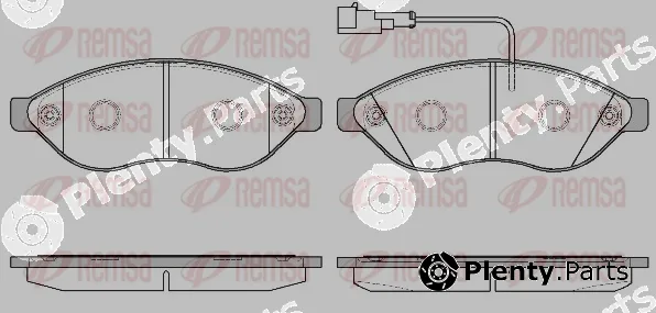 Remsa 1237.11 — Brake Pad Set, disc brake