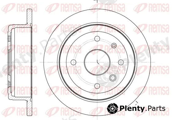 Remsa 6877.00 — Brake Disc