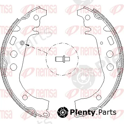 Remsa 4101.00 — Brake Shoe