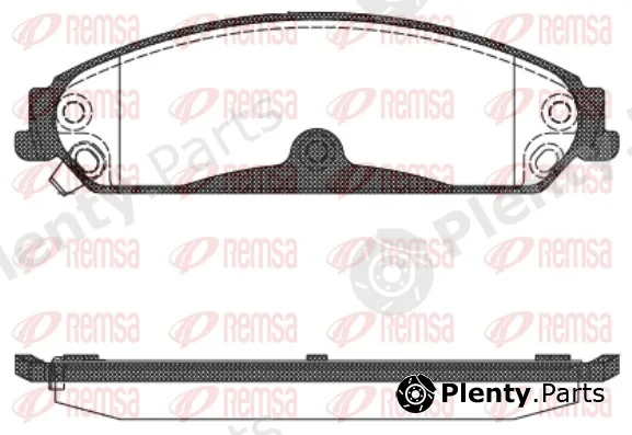 Remsa 1128.04 — Brake Pad Set, disc brake
