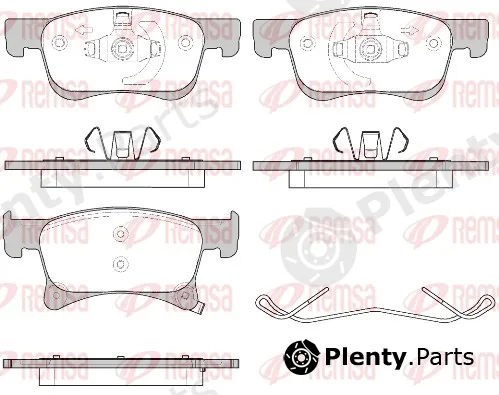 Remsa 1580.02 — Brake Pad Set, disc brake