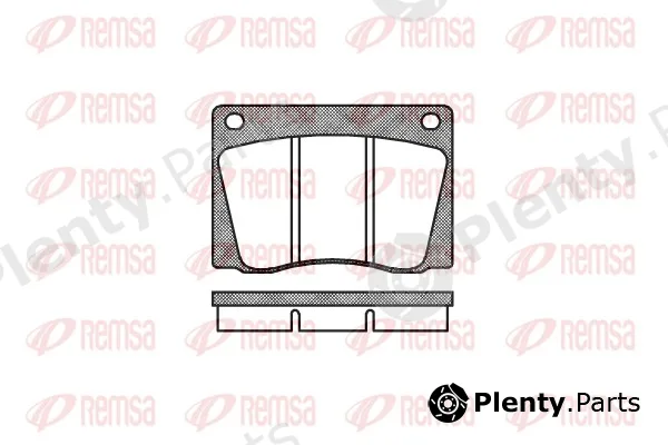 Remsa 0037.00 — Brake Pad Set, disc brake