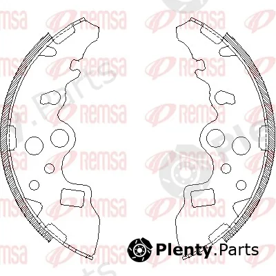 Remsa 4159.00 — Brake Shoe
