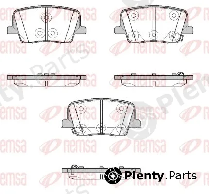 Remsa 1947.02 — Brake Pad Set, disc brake