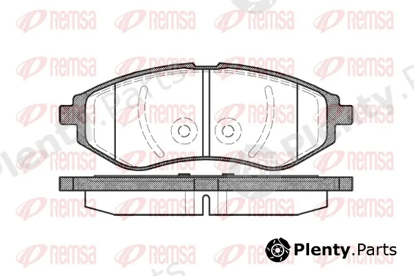 Remsa 0986.00 — Brake Pad Set, disc brake