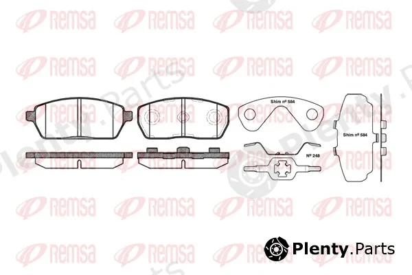 Remsa 0593.00 — Brake Pad Set, disc brake