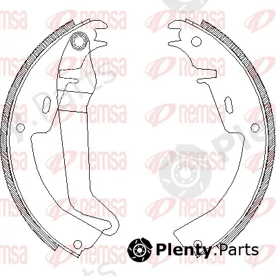 Remsa 4010.00 — Brake Shoe