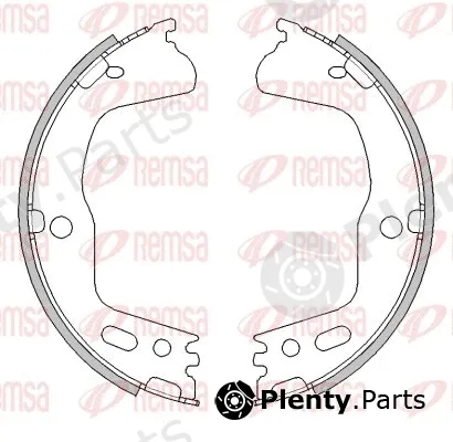 Remsa 4494.01 — Brake Shoe, parking brake