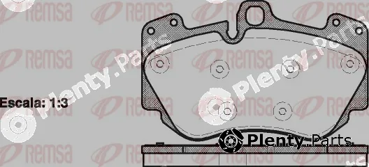 Remsa 1140.10 — Brake Pad Set, disc brake