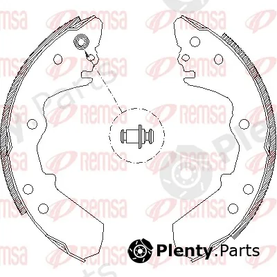 Remsa 4316.00 — Brake Shoe