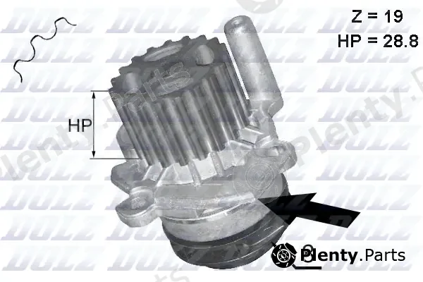 Dolz A224 — Water Pump, engine cooling