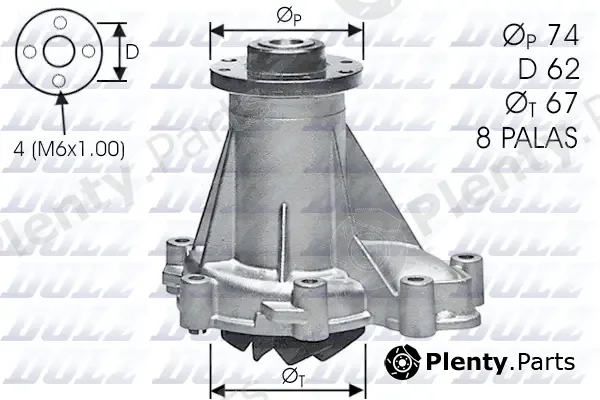 Dolz M376 — Water Pump, engine cooling