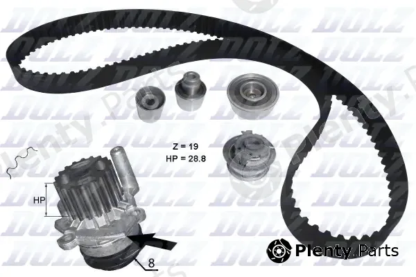 Dolz KD100 — Water Pump & Timing Belt Kit
