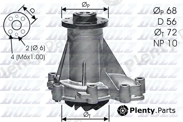 Dolz M276 — Water Pump, engine cooling