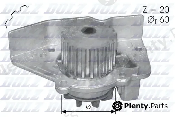 Dolz N406 — Water Pump, engine cooling