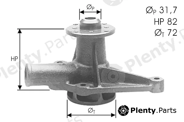 Dolz A123 — Water Pump, engine cooling