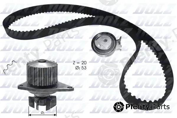 Dolz KD134 — Water Pump & Timing Belt Kit