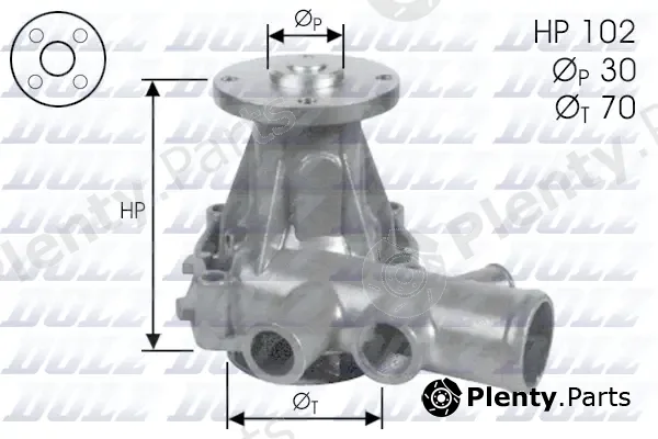Dolz A242 — Water Pump, engine cooling