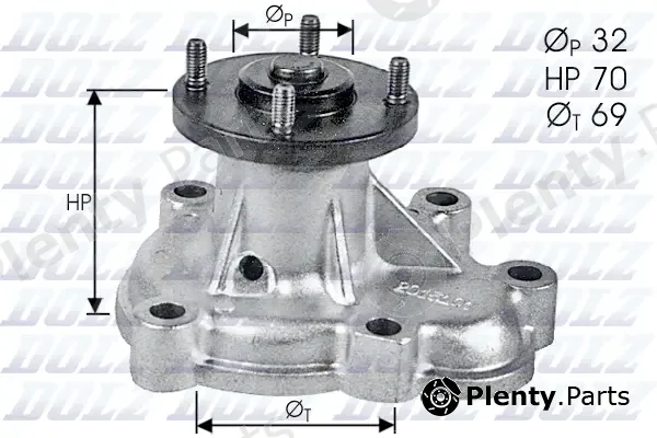 Dolz O131 — Water Pump, engine cooling